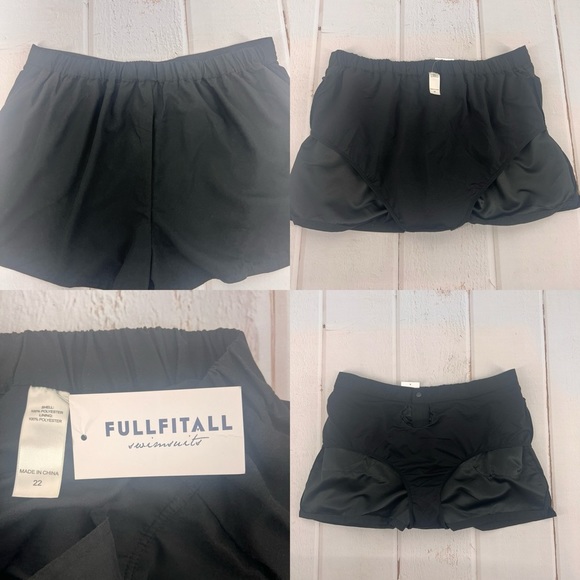 NWT FULLFITALL - Black Cargo Swim Short SIZE 22 - Picture 15 of 15